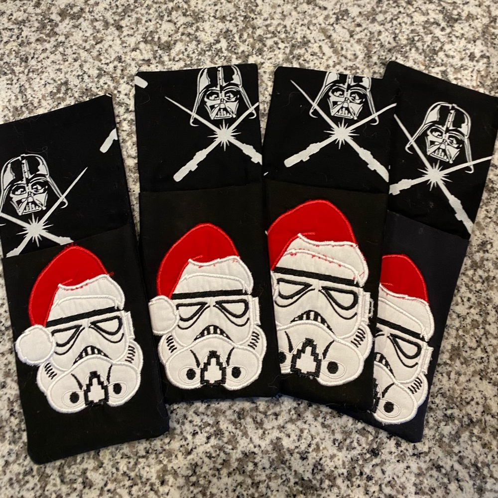 Set of 4 Star Wars silverware placement setting holders